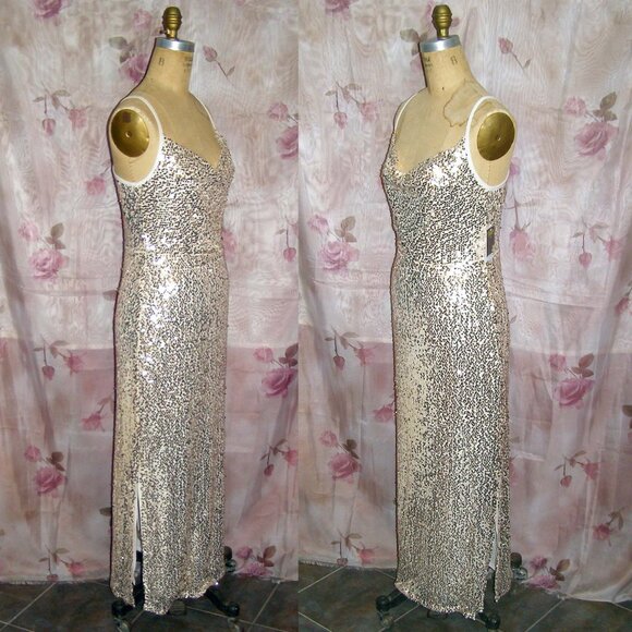 NWT size 10 TAYLOR sequined Gown dress - Picture 6 of 15